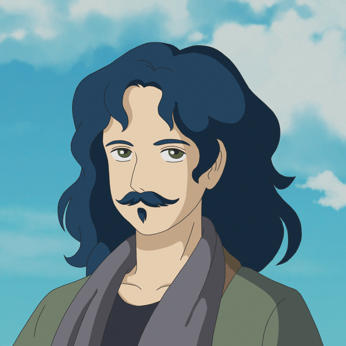 Emre Can'ın Ghibli tarzında bir illüstrasyonu